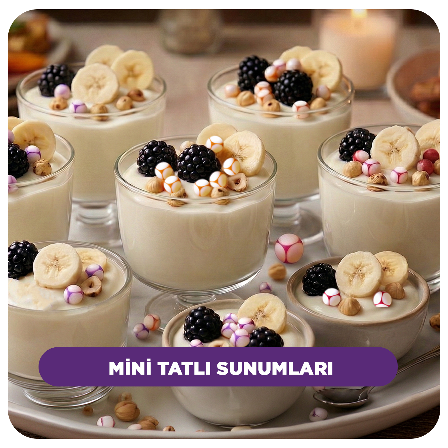 Mini Tatlı Sunumları